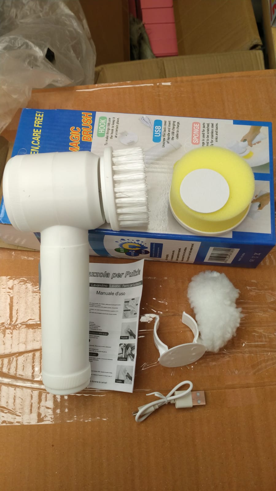 5-in-1 Electric Cleaning Brush – Multi-Purpose Scrubber