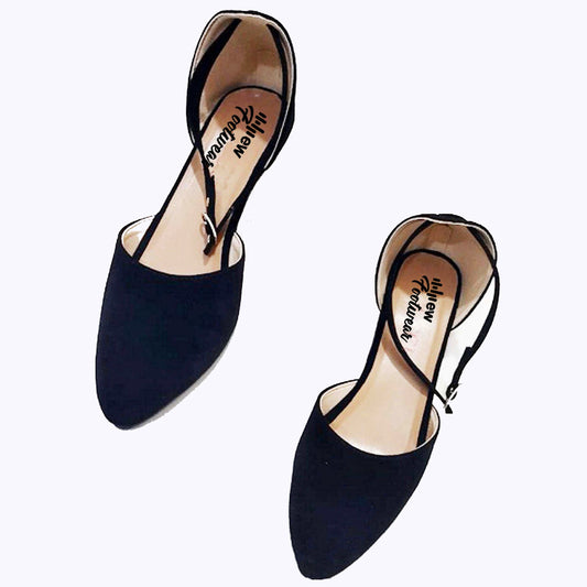 Stylish Velvet Heel Pump Shoes