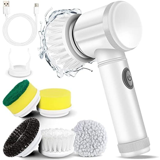 5-in-1 Electric Cleaning Brush – Multi-Purpose Scrubber