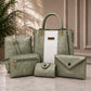 Premium 5-Piece Elegant Tote, Shoulder & Crossbody Handbag Set