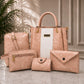 Premium 5-Piece Elegant Tote, Shoulder & Crossbody Handbag Set