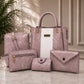 Premium 5-Piece Elegant Tote, Shoulder & Crossbody Handbag Set